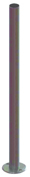 Montante completo di piastra Ø100X6mm grezza