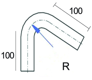 Tubo piegato a gomito 120° - immagine 2