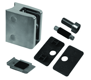 Serravetro RETTANGOLARE 70x55 raggiato (vetro sp. 9,52-17,52mm) con piastrina reggivetro - immagine 2