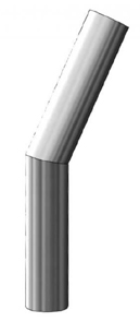 Tubo saldato angolo vivo 150° interno